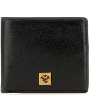 Versace Leather Wallet - Black
