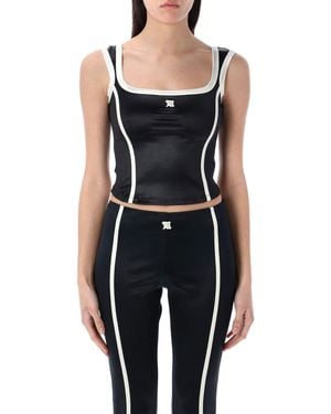 MISBHV Shiny Lycra St. Germain Tank Top - Schwarz