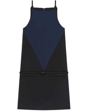 Courreges Vestido Corto Con Detalle De Hebilla - Azul