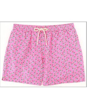 MC2 Saint Barth Swim Shorts Print Polyester - Pink