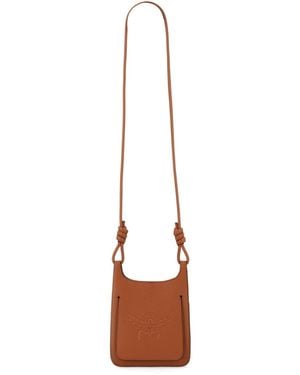 MCM Mini Himmel Hobo Crossbody Bag - White