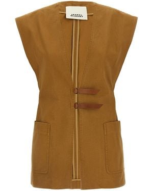 Isabel Marant 'Falila' Vest - Brown