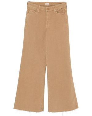 Mother Jeans Mit Ausgefranstem Besatz - Natur