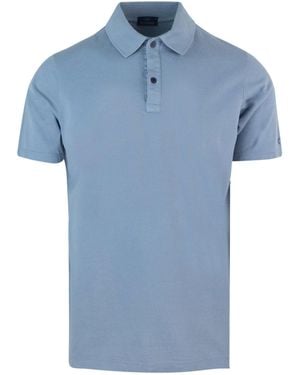Paul & Shark Polo Moon Piquet Celeste - Blue