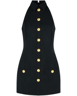 Balmain Dress With Collar - Black