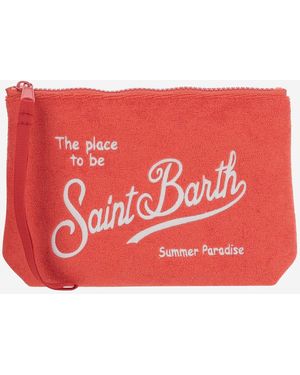Mc2 Saint Barth Bold de tela con logotipo - Rojo