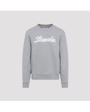 Lanvin Embroidered Logo Sweatshirt - Grey