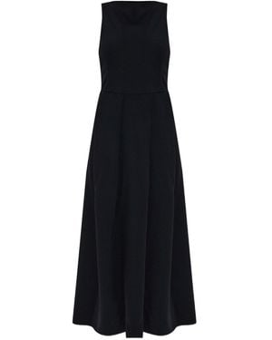Emporio Armani Dress With Darts - Black