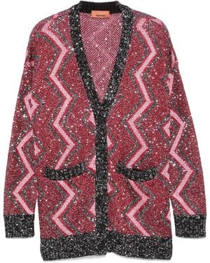 Missoni Cardigan With Sequins - Red