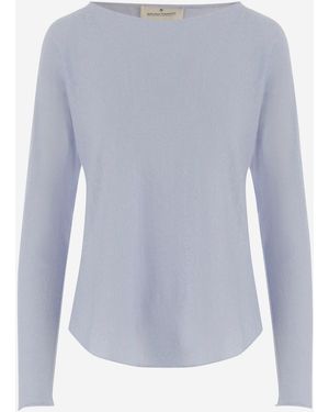 Bruno Manetti Linen And Cotton Jumper - Blue