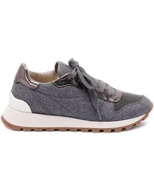 Brunello Cucinelli Wool Trainers - Grey