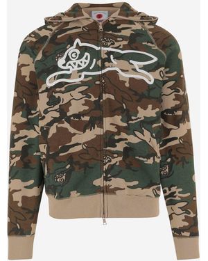 ICECREAM Ijskatoenen Hoodie Met Camouflageprint - Groen