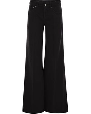 Dondup Marlen Wide Leg Jeans - Black