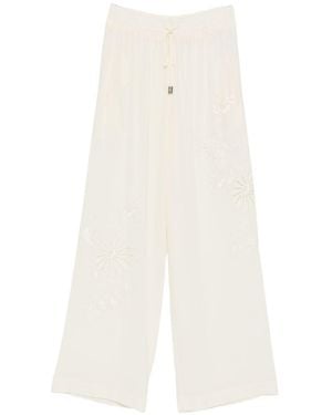 Ermanno Scervino Silk Pyjama Trousers - White