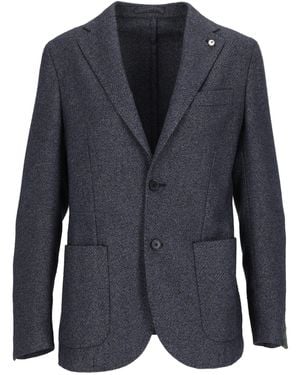 BRANDO-LUBIAM Drop S Structured Tailored Blazer - Blue