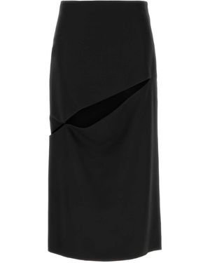 Jil Sander Wool Blend Skirt - Black