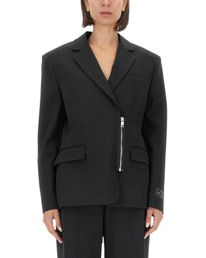 MSGM Jacket With Zip - Black