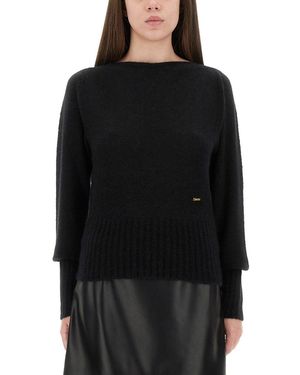 Tom Ford Boat-Neck Sweater Cashmere Silk Sweaters - Black