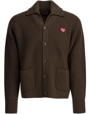 Human Made Wool Cardigan Knitwear - Brown