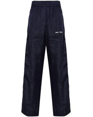 Palm Angels Logo Track Trousers - Blue