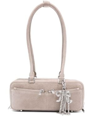 Self-Portrait Sac à bandoulière Self Portrait Suede Baguette - Rose