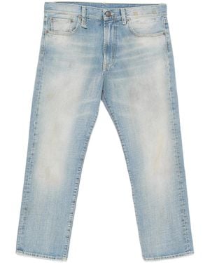R13 Jeans Met Geborduurd Logo - Blauw