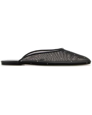 Magda Butrym Mesh Slippers - Black