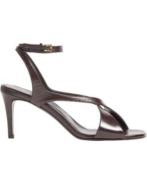 KHAITE Liria 75Mm Leather Strappy Sandals - Multicolor
