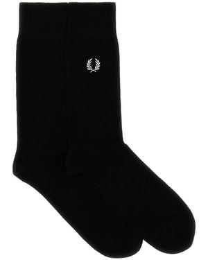 Fred Perry Socks con logotipo - Negro