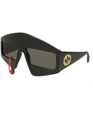 Gucci Occhiali Da Sole Neri - Grigio