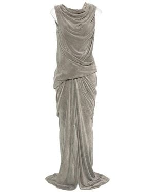 Rick Owens Draped Maxi Dress - White