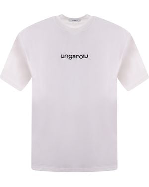 Emanuel Ungaro T -shirt In Wit Katoen