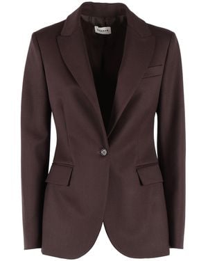 P.A.R.O.S.H. Tailored Blazer With Structured Shoulders - Brown