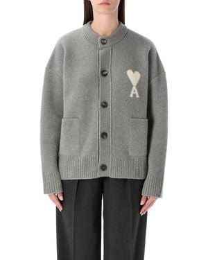 Ami Paris Adc Cardigan - Grau