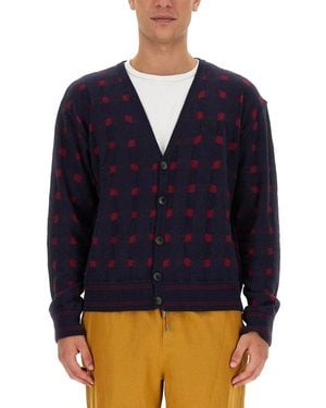 Etro V-Neck Cardigan - Blue
