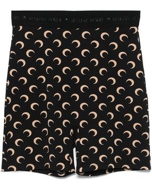 Marine Serre Moon Cyclist Shorts - Black