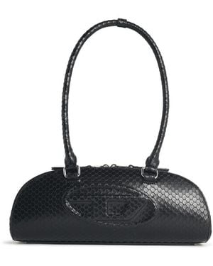 DIESEL "1 Dr Dome Bowling" schwarze Lear-Tasche