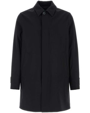 Herno Solid Raincoat - Blue