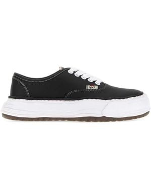 Maison Mihara Yasuhiro Leather Baker Trainers - White