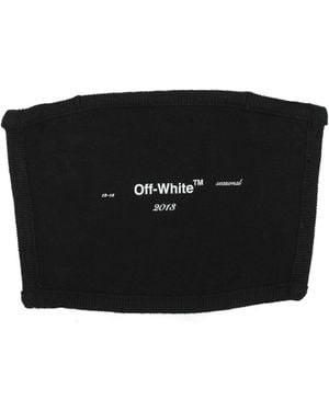 Off-White c/o Virgil Abloh Mascherine Mask Uomo Cotone Nero - Black