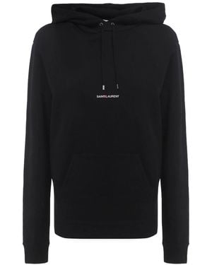 Saint Laurent Mujer s Polar de algodón orgánico Negro