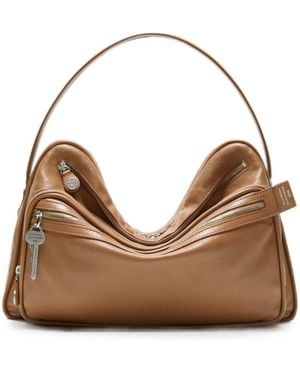 Acne Studios Camero Camera Leather Shoulder Bag - Natural