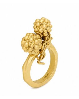 Saint Laurent Bague Baie Et Cassan - Mettallic