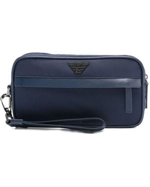 Emporio Armani Nylon Washbag - Blauw