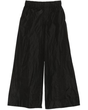 Susanne Bommer Taffetas Wide Leg Trousers - Black