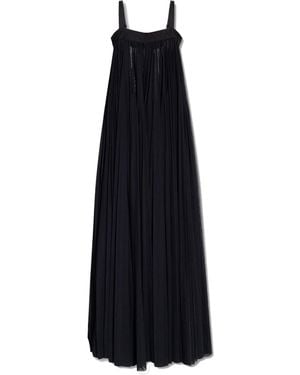 Dolce & Gabbana Maxi Pleated Dress - Black