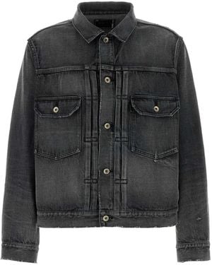 Sacai Shirt Collar Jacket - Black