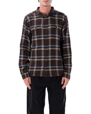 Patagonia Plaid Button-Up Flannel Shirt - Black