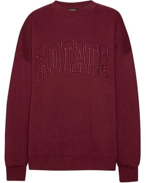 ROTATE BIRGER CHRISTENSEN Heavy Bordeaux Sweatshirt - Red