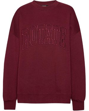 ROTATE BIRGER CHRISTENSEN Roteer Felpa Heavy Bordeaux - Rood
